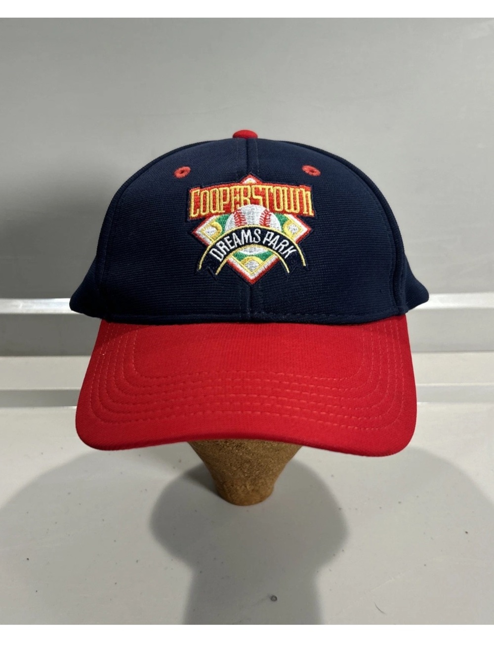 Cooperstown Dreams Park Authentic Baseball Cap Adjustable Hat Blue Red OSFM
